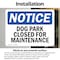 Signmission Dog Park Closed For Maintenance OSHA Notice Sign, Vinyl Decal, 10in W x 7in L, 2PK OS-2PACK-NS-D-710-L-11430 - alternate 5